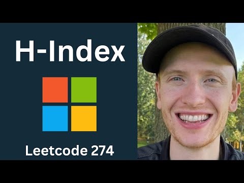 H Index - Leetcode 274 - Arrays and Strings (Python) Video Lecture - Complete