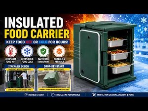 Insulated Food Carrier | Hot & Cold Food Transport Box | Catering Food Delivery Container