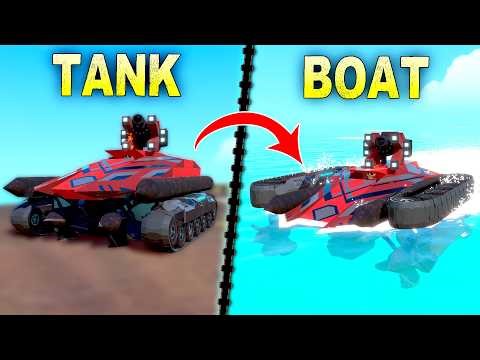Building a Tank That TRANSFORMS Into a Boat!