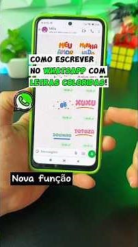 How to write with colored letters on WhatsApp