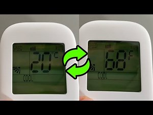AUX AC Remote: Change Temperature From Celsius To Fahrenheit