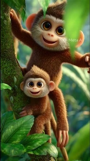 You Won't Believe This Baby Monkey Hug! 🐵💕 | Boots The Monkey | 3D Animation 4K #shorts #viral