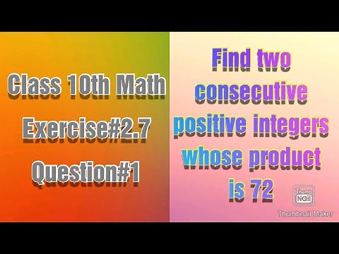 Find two consecutive positive integers whose product is 72