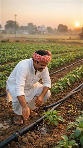 😱 “1 Minute Me Khet Me Paani! Drip Irrigation Ka Kamaal 🚜” #farming #agriculture