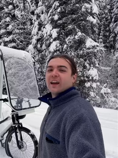 Micro Bike Camper for Ultimate Winter Camping