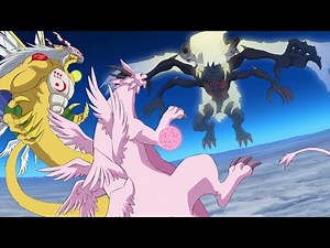 MagnaAngemon & Angewomon Digivolves to Goldramon & Magnadramon - Digimon Adventure: [2020]