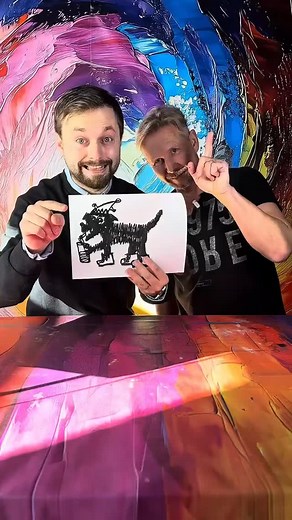 Martin Horečný: Kresba jedním tahem 🎨 Dodržel pokyny od Ondřeje? 🤭 #artmie | ARTMIE.cz
