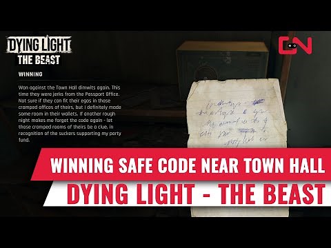 Dying Light The Beast - Winning Safe Code near Town Hall