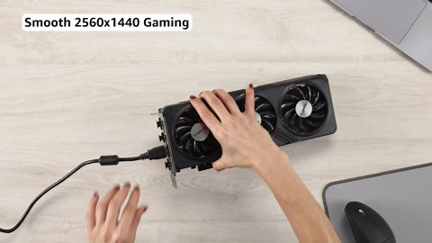 Gigabyte GeForce RTX 4060 Gaming OC 8G Graphics Card, 3X WINDFORCE Fans, 8GB 128-bit GDDR6, GV-N4060GAMING OC-8GD Video Card