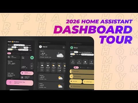 Full Home Assistant Dashboard Tour 2026 | 7 custom cards | YAML available