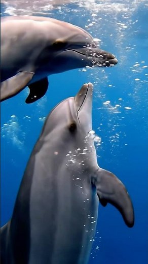 Miracle Underwater: Rare Cinematic Footage of a Dolphin Giving Birth in the Wild 🌊🐬 #shorts