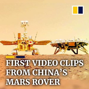 186K views · 3.5K reactions | China has released the first clips of its Mars rover, Zhu Rong, landing on and exploring the red planet. Read more: sc.mp/8hvq | South China Morning Post | Facebook