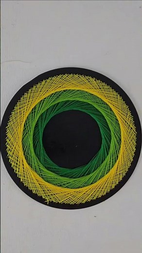 Mesmerizing Pin & Thread Geometric Art | Wall Decor Idea #shorts