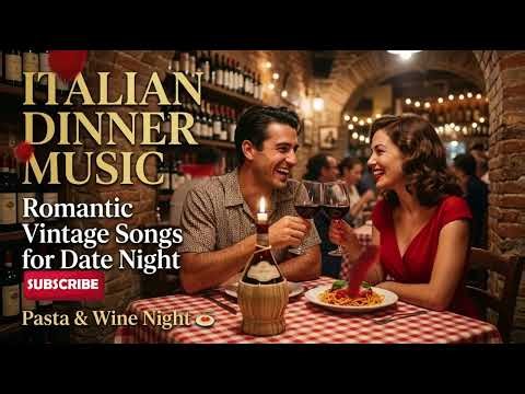 Italian Restaurant Dinner Music 🍝 Romantic Vintage Love Songs for Date Night & Wine