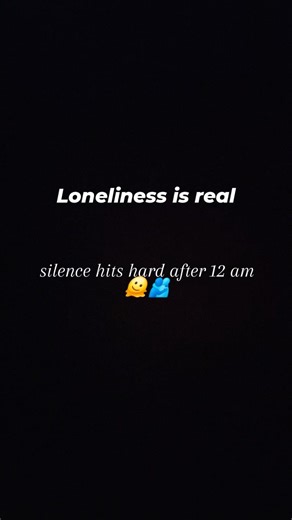 the loneliness hits hard...... you're not alone🫂🫶 #relatable #fyp #sad #alone