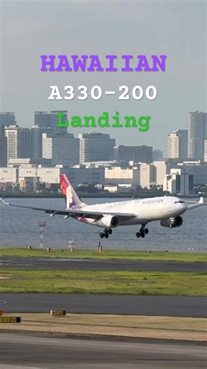HAWAIIAN A330-200 Landing #a330 #エアバス #飛行機 #飛行機好き #着陸 #landing #羽田空港 #旅客機 #ハワイアン航空