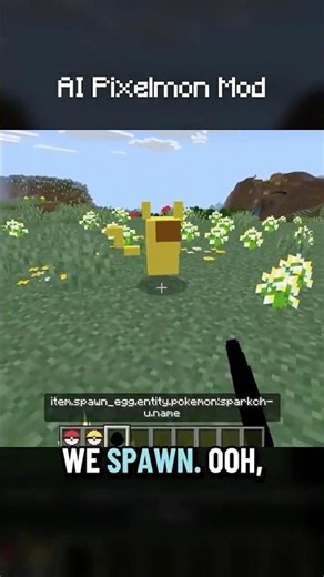 Minecraft Pixelmon Mod, made with AI!? #minecraft #aigaming #chatgpt