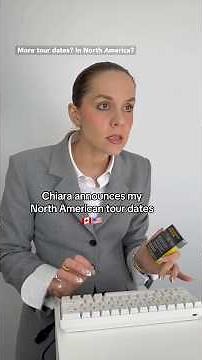 Chiara announces my North American tour dates #shorts