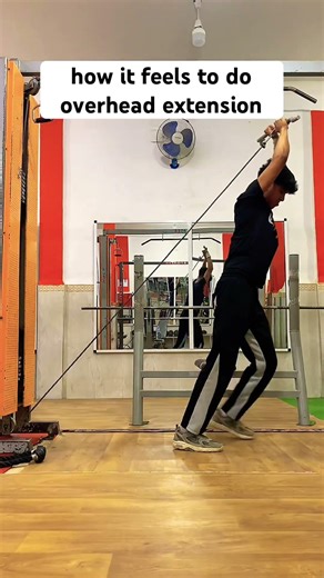 how it feels to do overhead extension
