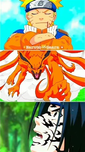 GAARA vs 9-TAIL NARUTO — Who Wins?!🌀🔥#naruto#gaara#ninetails #hype #fighting #AnimeShorts #viral