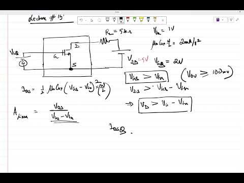 Lecture 15: Intro to common-source amplifier