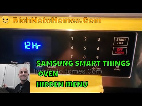 Samsung Stove Range Top Oven Smart Things Hidden Options Menu Turn Off WiFi Celsius Fahrenheit