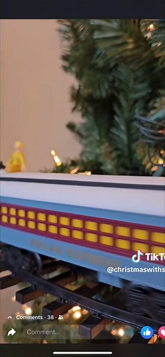 2023 Polar Express Theme Christmas Tree 🚂 🎁 🥰 #christmas #christmastree #christmaslover