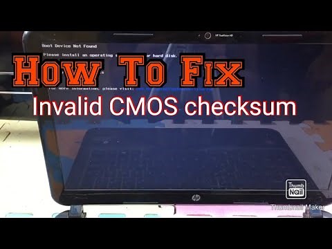 How to fix The CMOS checksum is invalid on your laptop date and time always reset