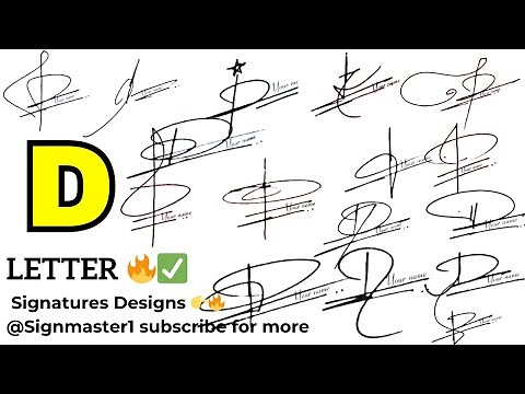 D Letter Name Signatures - The Most Stylish & Creative Signatures