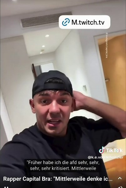 Capital Bra sagt: Die AfD hat recht Der Berliner Rapper Capital Bra hat in einem Interview über die AfD gesagt: