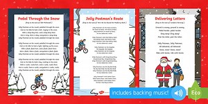 Songs and Rhymes Resource Pack to Support Teaching on The Jolly Christmas Postman