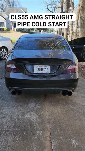 Straight Pipe CLS55 AMG Cold Start #amg