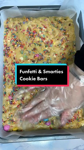 Delicious Smarties Cookie Bars Recipe