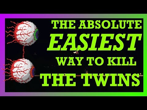 The ABSOLUTE EASIEST Way to Beat The Twins in Terraria!
