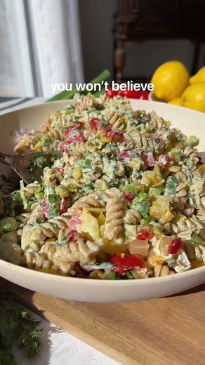 Creamy Dairy-Free Pasta Salad Recipe