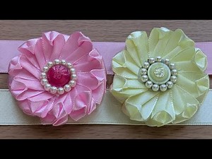 DIY Satin Ribbon Flowers: Easy Step-by-Step Tutorial with Tina Flower