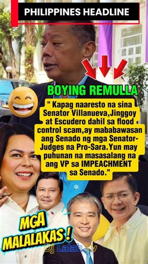 BOYING REMULLA KINA SEN.JINGGOY,VILLANUEVA,CHIZ AT VP SARA #shorts