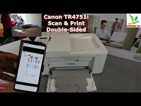 How to Scan Your Document on Canon TR4751i Printer Print Double-Sided Colour, Save & Share To Email