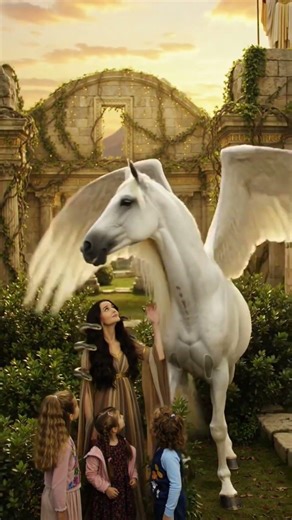 Medusa Pt. 2: The Birth of Pegasus 🐍🪽#medusa #pegasus #greekmythology #shorts #viral #love #short