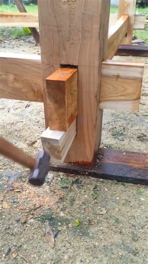 CARA PALING SEDERHANA MEMASANG PASAK KAYU YANG KOKOH #wood #inforumah
