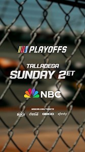 The round of 12 continues at NASCAR’s biggest and baddest track! Catch NASCAR’s return to Talladega Superspeedway for the YellaWood 500 on NBC! | NASCAR