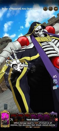 [Ruler of Nazarick] Ainz Ooal Gown | All Skill Animations | 7DS: Grand Cross