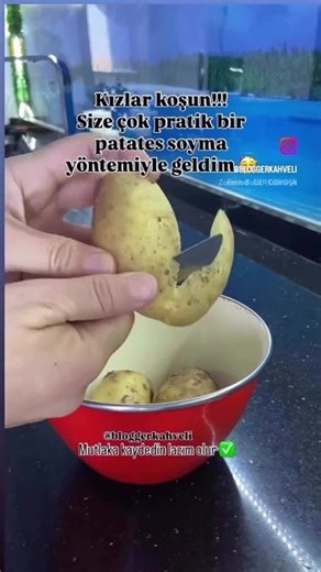 Şimdi linç tayfası toplanır Ben gerçekten ince soyamasamda bu kadar kalında soymam bi tık incesi 🤣