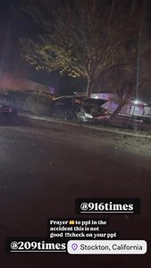 63K views · 1.1K reactions | Bad accident on Charter Way and El Dorado. A female driver was pulled out of the car wrapped around tree by a man from the nearby taco truck. She was transported by ambulance. Her condition is not known at this time. Prayers for everyone involved.  #stockton | 209 Times | Facebook