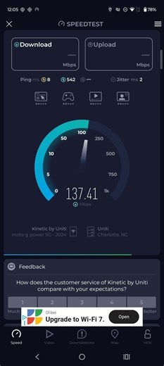 kinetic by Windstream Home Internet Speed Test aka uniti