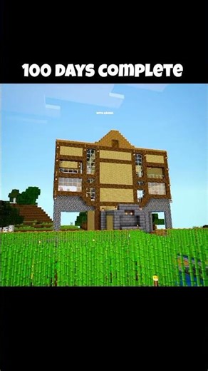 100 days complete in Minecraft #minecraft #cinematic