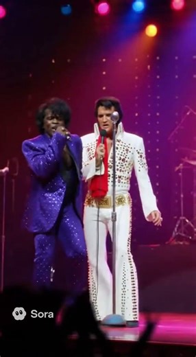 Elvis and James Brown getting down