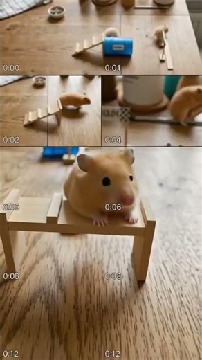 Hamster Olympics: Can He Beat The Tunnel? #shorts