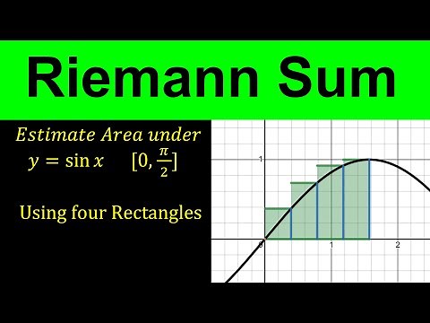 Riemann Sums - Left Endpoints - Right Endpoints | Estimate area Under y = sin x | Calculus