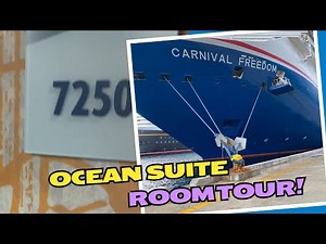 Carnival Freedom - Ocean Suite 7250 | Room Tour